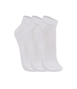 Kit 3 Pares de Meias Cano Curto Trifil (T08004/8004)  Brancas