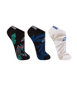 Kit 3 Pares de Meias Invisvel Mormaii (T08324/8324) Preto/Preto/Branco