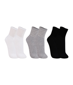 Kit 6 Pares de Meias Cano Mdio Trifil (T08720/8720) Branco/Cinza/Preto