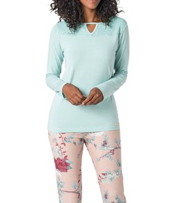 Pijama Longo com Renda Toque Íntimo (04.01.004) Viscolycra