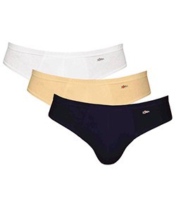 Kit 3 Cuecas Slip Zorba (791) Marinho/Bege/Branco